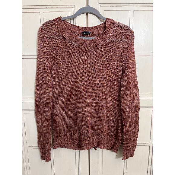 Theory size medium loose knit lightweight sweater crisscross back - Picture 1 of 4